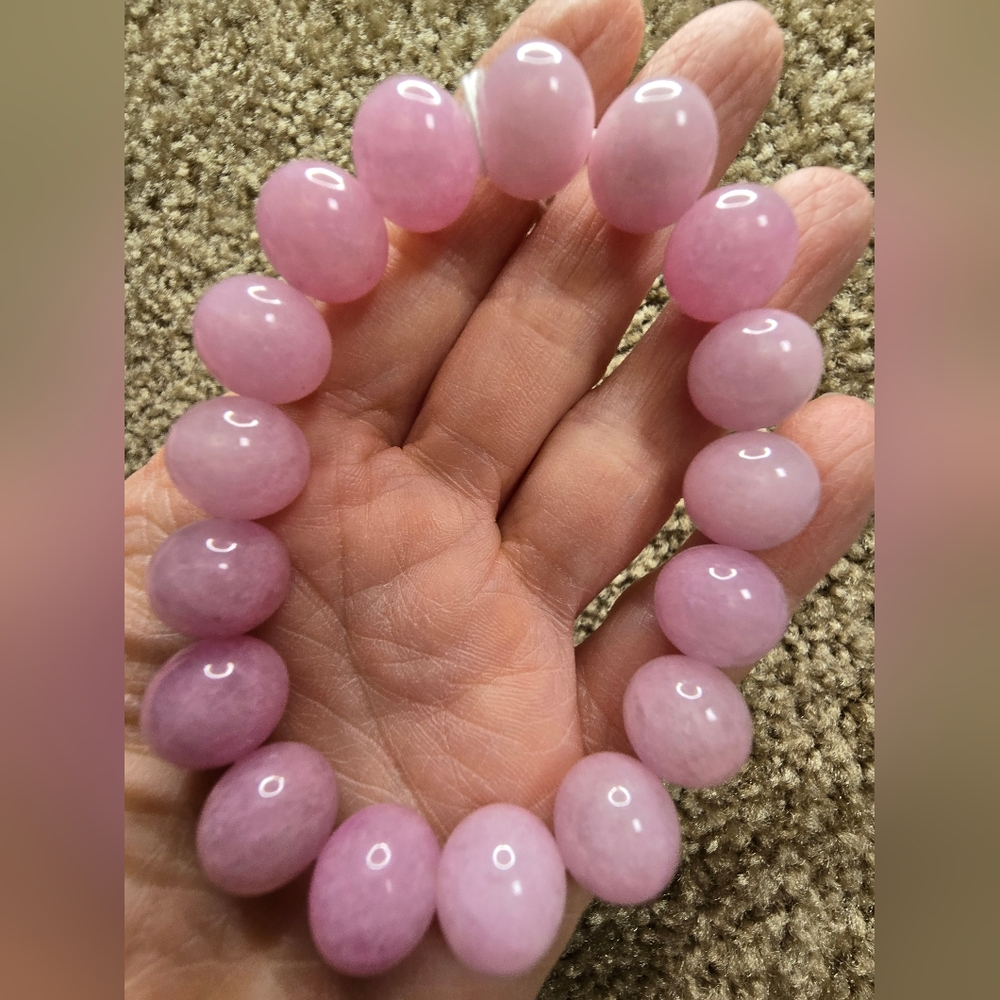12mm Kunzite Bracelet ON SALE - Picture 4 of 7